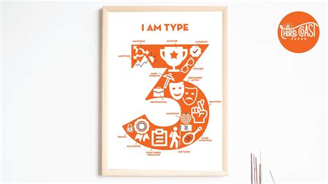 Enneagram Three Print I Am Type 3 Just My Etsy