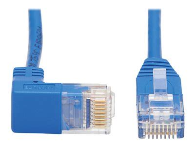 Tripp Lite Down Angle Cat6 Gigabit Molded Slim UTP Ethernet Cable RJ45