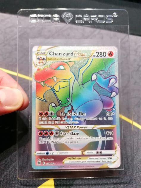 Charizard Vstar Rainbow Brillant Stars Pokemon Karte Kaufen