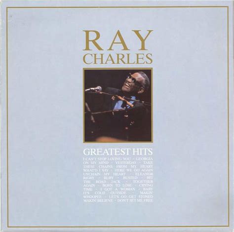 Ray Charles 20 Hits Of The Genius Greatest Hits Vinyl Lp