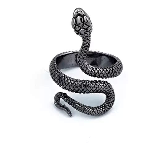 Anillo De Serpiente Retro Punk Para Hombre Mujer Ajustable Cuotas Sin