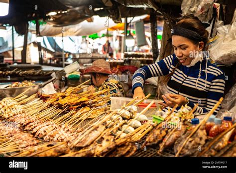 Cambodia Street Market Stock Photo Alamy