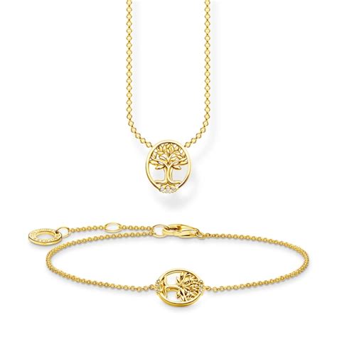 Presentset Tree Of Love Med Vita Stenar Guld Thomas Sabo Snabb