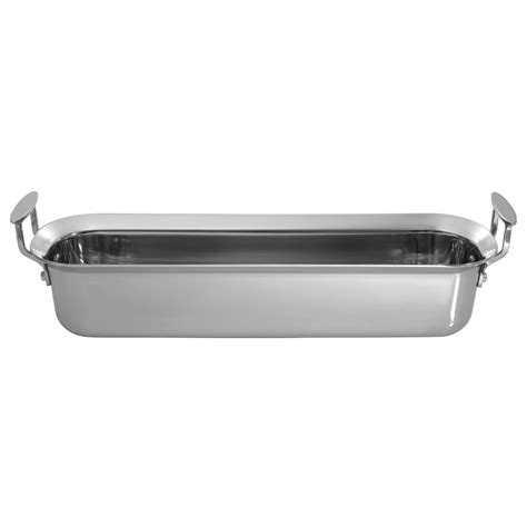 Tablecraft Stainless Steel Tri Ply Food Pan Whandles 4 12 Qt Half Long 18 12l X 5 14w