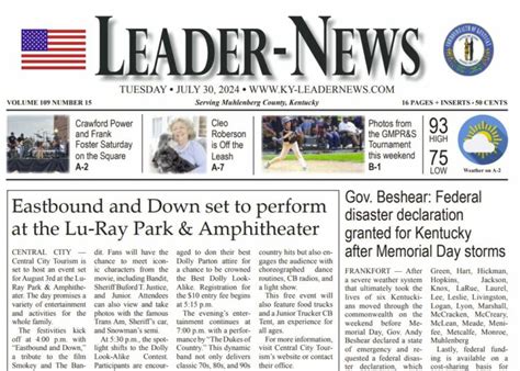 Weekly Editions | Leader-News