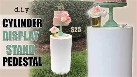 Diy Round Cylinder Plinth 25 Pedestal Stand Circle Pillar Party