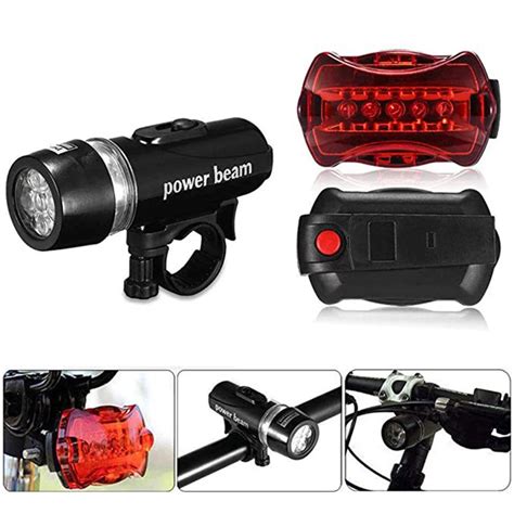 Led Bicycle Front Back Light Set Bike Head Light And Rear Safety