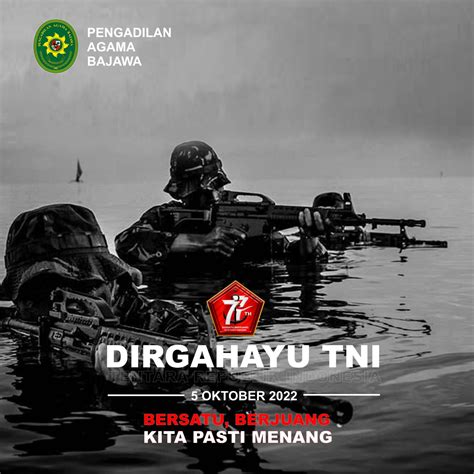 Dirgahayu Tentara Nasional Indonesia Ke 77 05102022