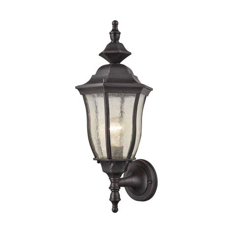 Bennet 1-Light Graphite Black Outdoor Wall Sconce-TN-75816 - The Home Depot