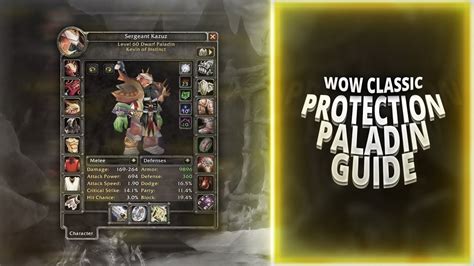 Wow Classic Protection Paladin Guide Pros Cons Talents Stats