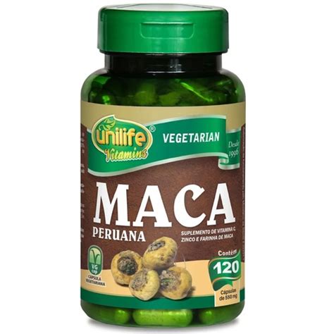 Maca Peruana Vitaminas Mg Capsulas Unilife Em Promo O Na