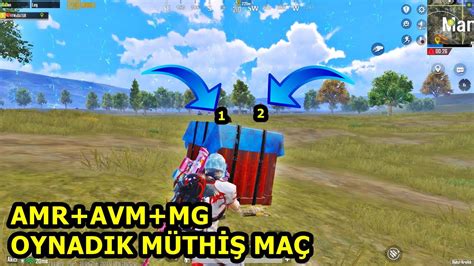 AVM AMR MG HER ŞEYİ OYNADIK MÜTHİŞ MAÇ SOLO VS SQUAD PUBG MOBİLE