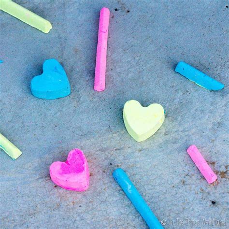 Heart Shaped Homemade Sidewalk Chalk Oh The Things Well Make