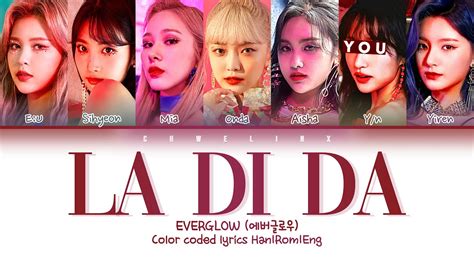 Everglow La Di Da You As A Member Karaoke Members Ver