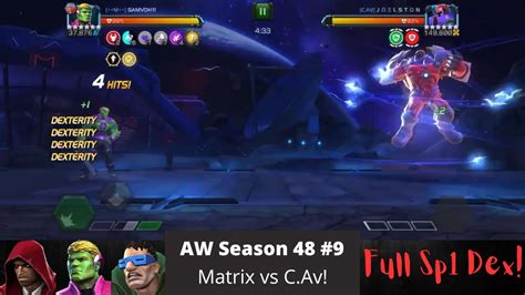 Ascended Onslaught Boss Aw Season 48 9 Matrix Vs Cav Marvel Contest Of Champions Youtube