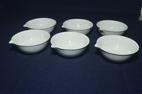 Porcelain Evaporating Dish Round Bottom Semi Deep J Brand Pack Of 6