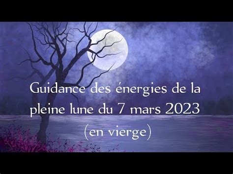 Guidance des énergies de la pleine lune du 7 mars 2023 en vierge