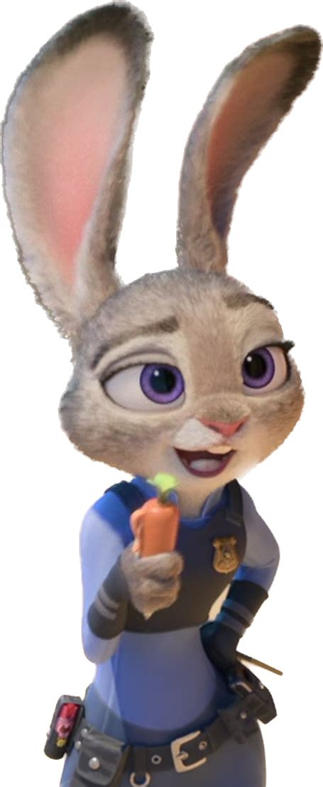 Judy Hopps holds a carrot pen by CEB1031 on DeviantArt