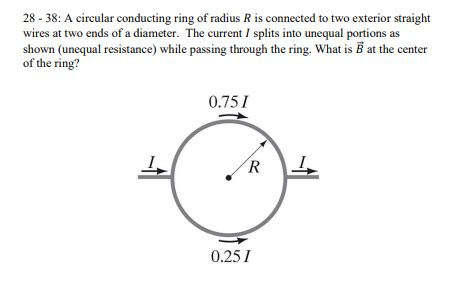 Solved A Circular Conducting Ring Of Radius R Is Chegg