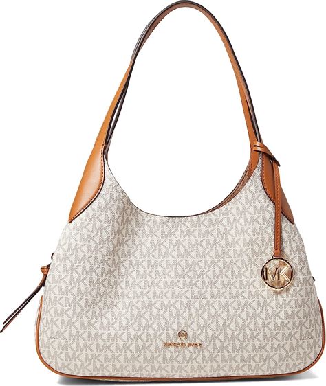 Michael Kors Kelsey Large Shoulder Tote Vanilla Acorn One Size