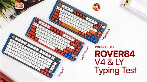 ROVER84 V4 Lightyear Mechanical Keyboard Typing Test Compilation No