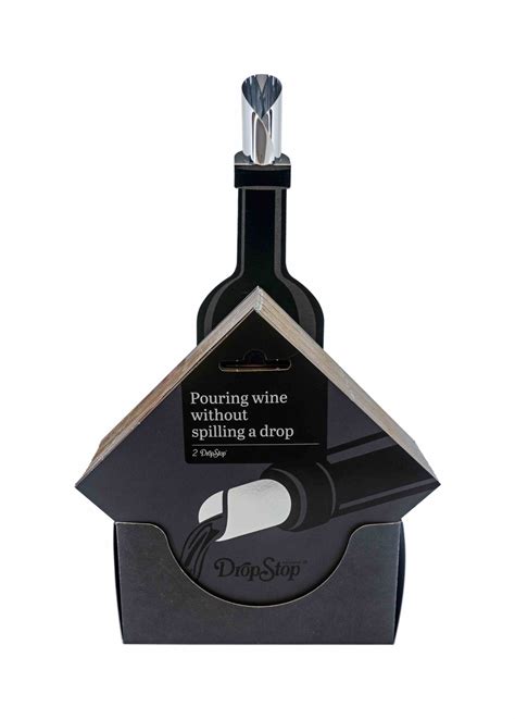 Wine Dropstop® Pour Wine Without Spilling A Drop 2 Pack The Wine Stuff