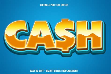 Cash Text Effect