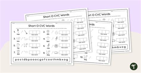 Cvc Words Teaching Resources Teach Starter