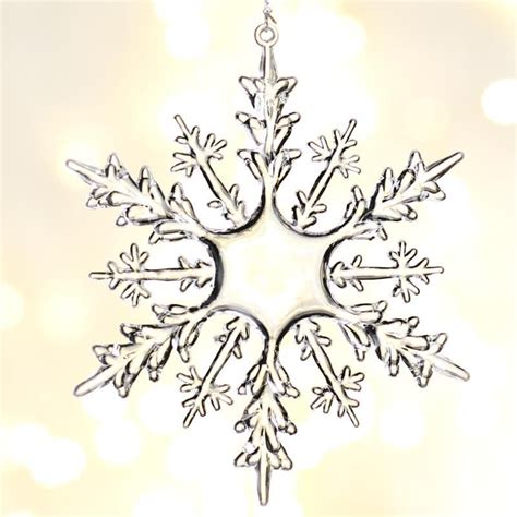 Clear Acrylic Snowflake Ornaments Christmas Snowflakes Ornaments