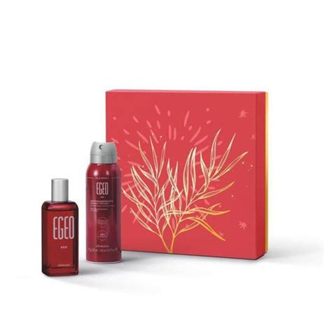 Kit Egeo Red Desodorante Colônia 50ml Antitranspirante 75g O