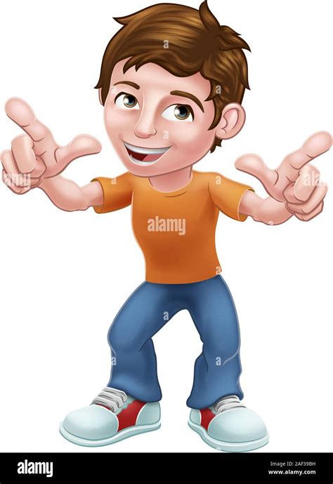 Excited Young Child Stock Vector Images Alamy