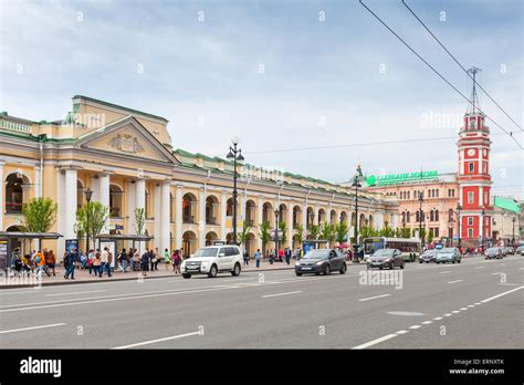 Saint Petersburg Russia May 26 2015 Nevsky Prospect Cityscape