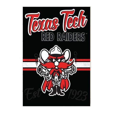 Texas Tech Red Raiders 21 X 21 Mascot Faux Barrel Top Sign Clip Art