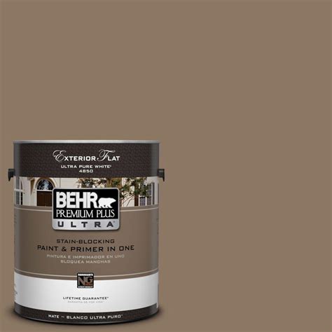 BEHR Premium Plus Ultra 1 Gal UL140 5 Coconut Shell Flat Exterior