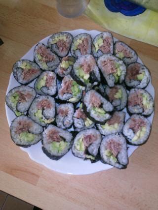 Recette Sushi Au Thon Et Concombre Not E