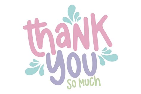 Thank You So Much Svg Cut File By Creative Fabrica Crafts · Creative