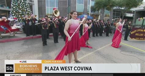 The West Covina High School band joins the Plaza West Covina CHIPs For Kids toy drive - CBS Los ...