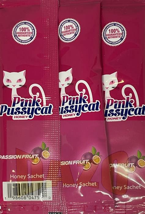 Honey Pink Pussycat 3 Sachets Passion Fruit Women Enhancement