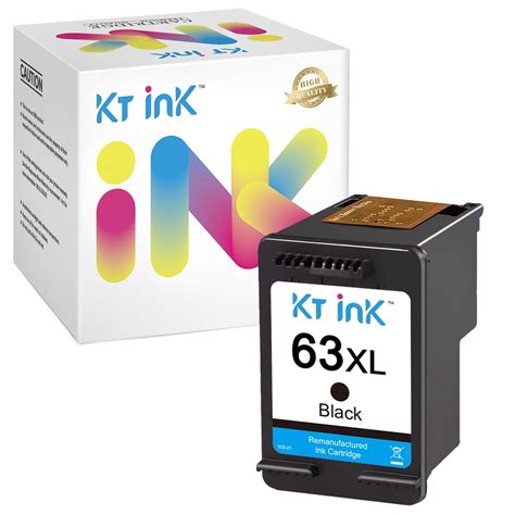 Kt Ink 63 Xl Black Cartridges For Hp 63 63xl Compatible With Officejet