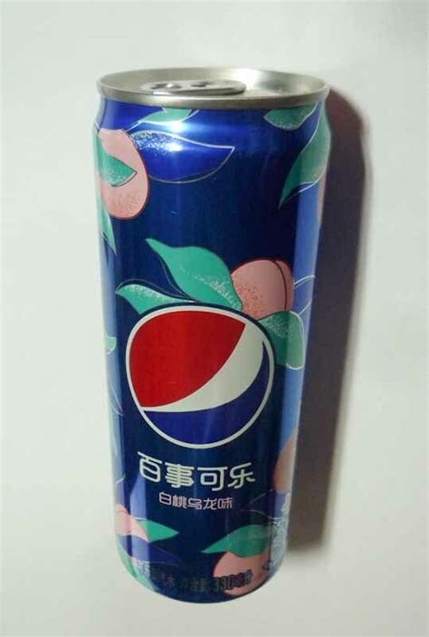 Limited Edition Pepsi Soda Can China White Peach Oolong Ml