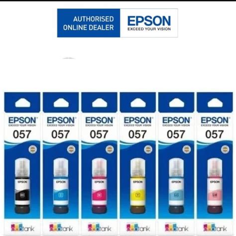 Jual Tinta Epson 057 Original For Printer L8050 L18050 Shopee Indonesia