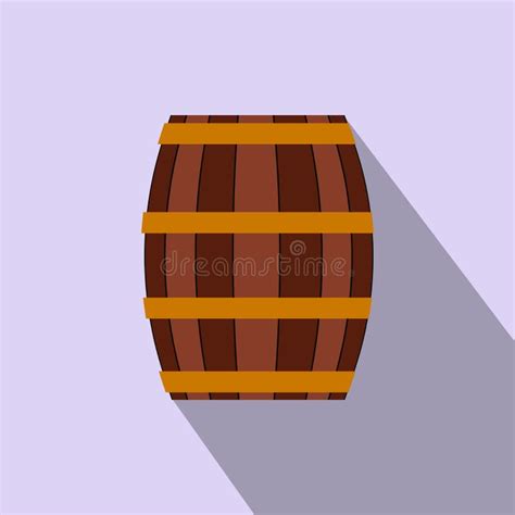 Barril Con El Icono Plano De La Miel Ilustraci N Del Vector