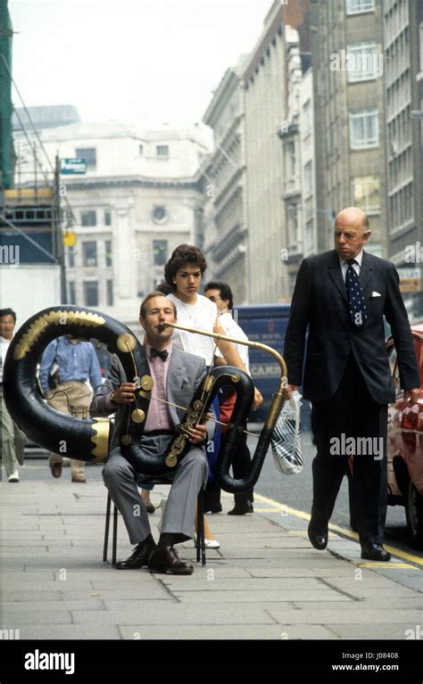 Professional Serpent Player Andrew Van Der Beek Playing ‘the Anaconda’ Outside Sotheby S In