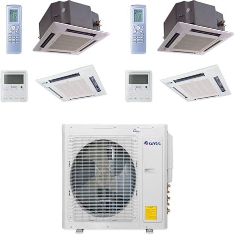 Gree Multi Ultra Series 24 000 Btu 2 Zone Ceiling Cassette 18k 12k