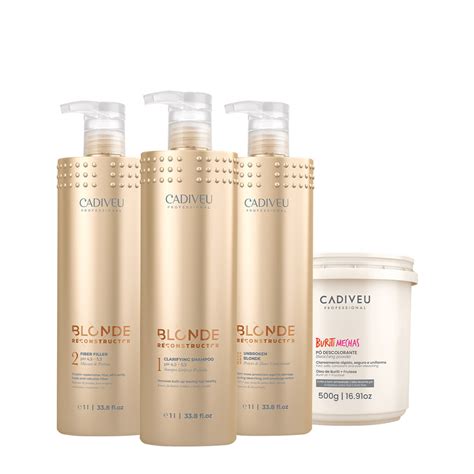 Kit Cadiveu Professional Blonde Reconstructor Clarifying Fiber Filler