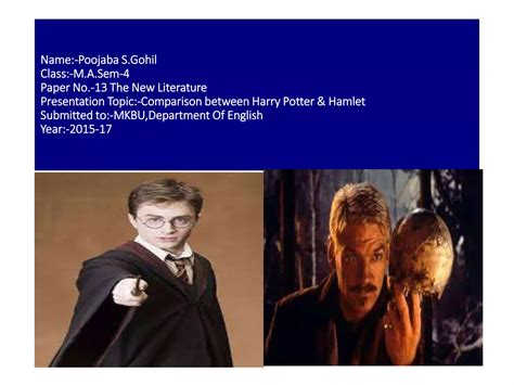 Comparison between Harry Potter & Hamlet | PPTX