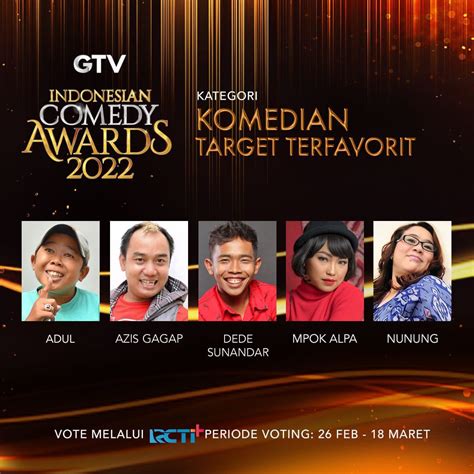 Rcti On Twitter Vote Komedian Target Ter Favoritmu Di Indonesian