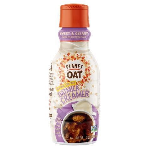 Planet Oat Dairy Free Oat Milk Liquid Coffee Creamer Sweet Creamy