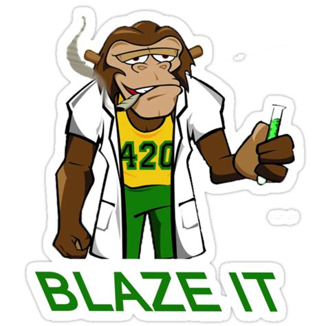 420 Blaze It Stickers By Earlofjosh Redbubble