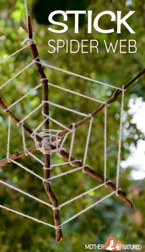 Stick Spider Web Spooktacular Weaving Fun Mother Natured